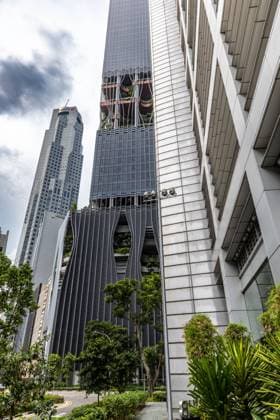 CapitaSpring in Singapore is a striking skyscraper building that adds to the citys skyline With its innovative architecture and sustainable design, it is not only an architectural masterpi