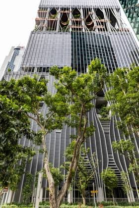 CapitaSpring in Singapore is a striking skyscraper building that adds to the citys skyline With its innovative architecture and sustainable design, it is not only an architectural masterpi