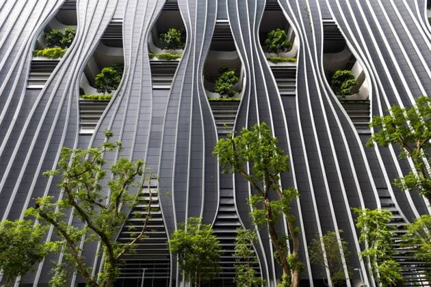 CapitaSpring in Singapore is a striking skyscraper building that adds to the citys skyline With its innovative architecture and sustainable design, it is not only an architectural masterpi