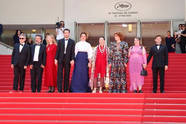 Paolo Del Brocco, Carlo Cresto Dina, Alba Rohrwacher, Josh O connor, Alice Rohrwacher, Isabella Rossellini, Chiara Pazzaglia, guest and Vincenzo Nemolato at the premiere of the feature film La chimera at the Festival de Cannes 2023 76 Cannes International Film Festival at the Palais des Festivals Cannes, 26 05 2023. Foto:xD.xBedrosianx xFuturexImage