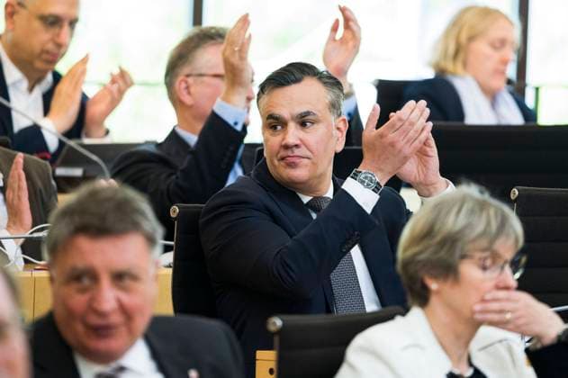 Plenarsitzung Hessischer Landtag 25.05.2023 Wiesbaden x1x Die Plenarsitzung in Hessischen Landtag. Stefan Naas (FDP, Abgeordneter des Hessischen Landtages). Wiesbaden Wiesbaden Hessen Germany *** Plenary Session Hessian Parliament 25 05 2023 Wiesbaden x1x The Plenary Session in Hessian Parliament Stefan Naas FDP, Member of the Hessian Parliament Wiesbaden Wiesbaden Hesse Germany
