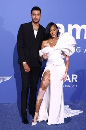 Kyle Kuzma and Winnie Harlow attend the amfAR Cinema Against AIDS gala during the 76th annual Cannes Film Festival on May 25, 2023 in Cannes, France. Copyright: ximageSPACEx