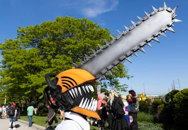 TORONTO, CANADA - MAY 26: A man dressed in a costume attends the Anime North at Toronto Congress Centre on May 26, 2023 in Toronto, Canada.  Copyright: xVCGx 111438532506