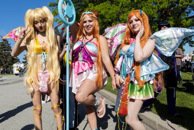 TORONTO, CANADA - MAY 26: People dressed in costumes attend the Anime North at Toronto Congress Centre on May 26, 2023 in Toronto, Canada.  Copyright: xVCGx 111438532513