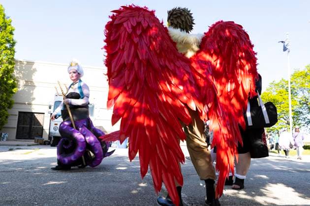 TORONTO, CANADA - MAY 26: People dressed in costumes attend the Anime North at Toronto Congress Centre on May 26, 2023 in Toronto, Canada.  Copyright: xVCGx 111438532515