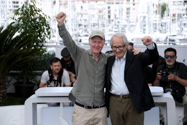 76th Cannes Film Festival 2023, Photocall film The Old Oak . Pictured: Ken Loach, Paul Laverty  Copyright: xAlbertoxTerenghi PoolxPhotoxEvenx xPoolxPhotoxEventsx01x IPA_IPA38263329