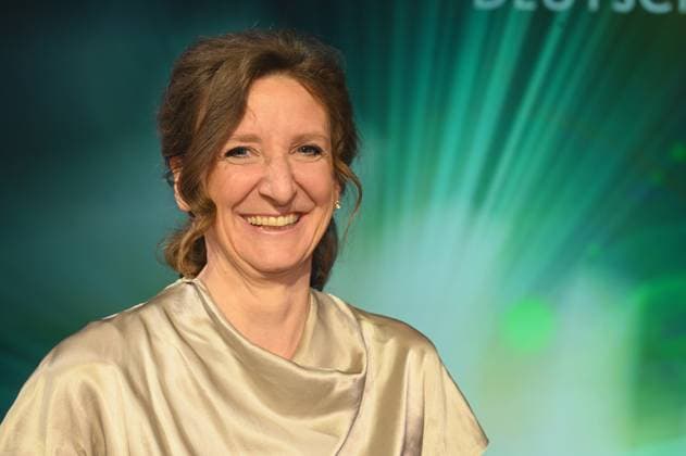 Editor and director Mechthild Barth, award winner for editing Elfriede Jelinek - Die Sprache von der Leine lassen Doku Kino at the 33 German Camera Award ceremony, the most prestigious award for cinematographers and editors