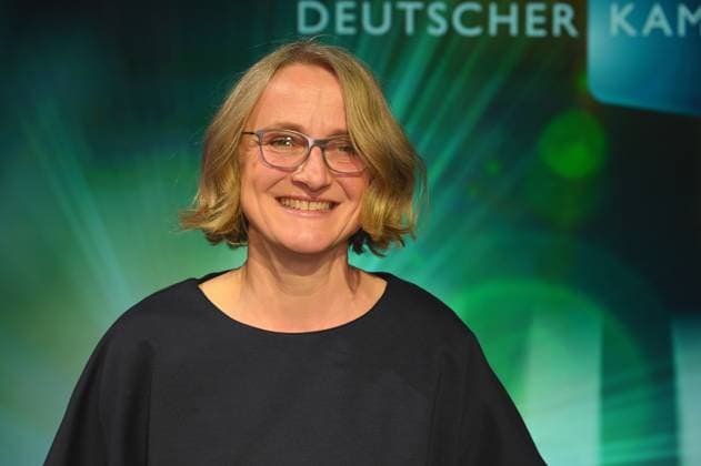 Cinematographer Susanne Schüle, winner of Best Cinematography Documentary Cinema For the image design in Europa Passage at the 33 German Camera Award ceremony, the most prestigious award for cinematographers and editors