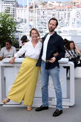 76th Cannes Film Festival 2023, Photocall film L AbbÃ Pierre . Pictured: Emmanuelle Bercot, Benjamin Lavernhe  Copyright: xAlbertoxTerenghi PoolxPhotoxEvenx xPoolxPhotoxEventsx01x IPA_IPA38264536