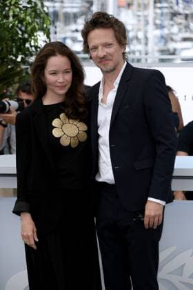 76th Cannes Film Festival 2023, Photocall film L AbbÃ Pierre . Pictured: Frederic Tellier, Chloe Stefani  Copyright: xAlbertoxTerenghi PoolxPhotoxEvenx xPoolxPhotoxEventsx01x IPA_IPA38264568