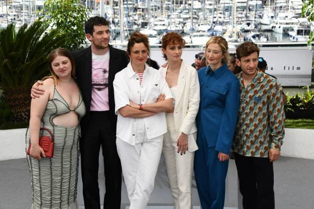 76th Cannes Film Festival 2023, Photocall Film The Chimera. Pictured Carlo Cresto Dina, Lou Roy-Lecollinet, Josh O Connor, Alice Rohrwacher, Carol Duarte, Alba Rohrwacher, Vincenzo Nemolato  Copyright: xSimonexComix xipa-agency.netx xPoolxPhotoxEventsx01x IPA_IPA38266422