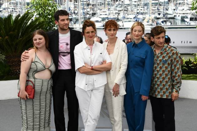 76th Cannes Film Festival 2023, Photocall Film The Chimera. Pictured Carlo Cresto Dina, Lou Roy-Lecollinet, Josh O Connor, Alice Rohrwacher, Carol Duarte, Alba Rohrwacher, Vincenzo Nemolato  Copyright: xSimonexComix xipa-agency.netx xPoolxPhotoxEventsx01x IPA_IPA38266425