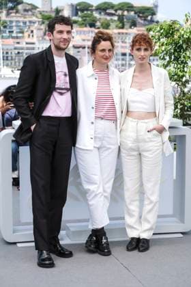 Josh O Connor, Alice Rohrwacher and Carol Duarte at the photocall for the feature film La Chimera at the Festival de Cannes 2023 76 Cannes International Film Festival at the Palais des Festivals Cannes, 27 05 2023. Foto:xD.xBedrosianx xFuturexImage