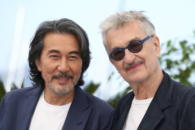 76e Festival International du Film de Cannes. Photocall. 76th Cannes Film Festival. Photocall with cast of the film Perfect days . Wim Wenders and Koji Yakusho. 292714 2023-05-26 Cannes France  Copyright: xIsabellexVautierx xStarfacex STAR_292714_172