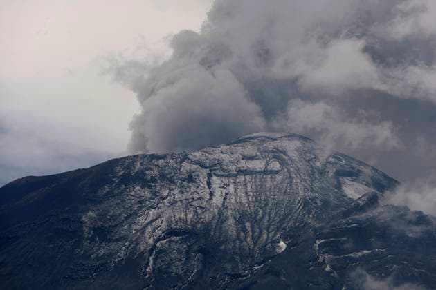 Ash Emissions With Steam And Lava Bombs Reported At Popocatepetl Volcano View of Popocatepetl Volcano during ash emissions with steam and lava bombs at Paso de Cortes in Amecameca, State of Mexico. It is currently at Yellow Traffic Light Phase 3. Amecameca, State Of Mexico Amecameca, State Of Mexico Mexico  Copyright: xGerardoxVieyrax originalFilename: vieyra-notitle230527_npBNW.jpg