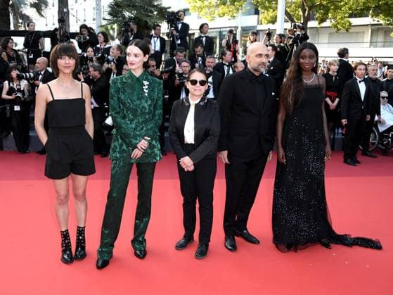 76th Cannes Film Festival 2023, evening 12 - Red Carpet Elemental and Closing Ceremony. In the photo Members of the Short Films Jury Karidja TourÃ , Shlomi Elkabetz, Ildiko Enyedi, Ana Lily Amirpour and Charlotte Le Bon  Copyright: xAlbertoxTerenghix xipa-agency.nex xPoolxPhotoxEventsx01x IPA_IPA38278282