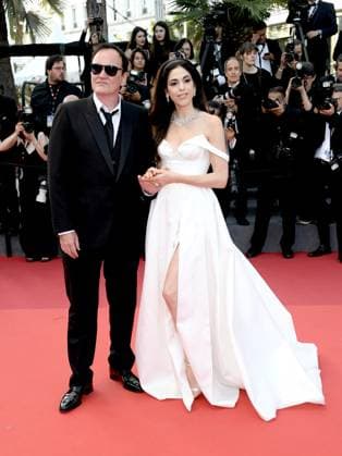 76th Cannes Film Festival 2023, evening 12 - Red Carpet Elemental and Closing Ceremony. In the picture Quentin Tarantino, Daniella Pick attend  Copyright: xAlbertoxTerenghix xipa-agency.nex xPoolxPhotoxEventsx01x IPA_IPA38278327