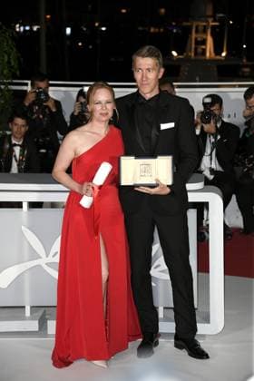 76th Cannes Film Festival 2023, Photocall Palmares. Pictured Alma Poysti, Jussi Vatanen  Copyright: xAlbertoxTerenghix xipa-agency.nex xPoolxPhotoxEventsx01x IPA_IPA38278490