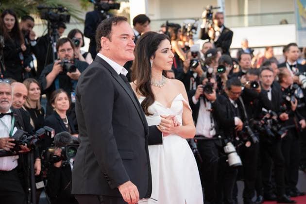 76e Festival International du Film de Cannes. Montee des marches de cloture. 76th International Cannes Film Festival. Closing red carpet 292718 2023-05-27 Cannes France Pick, Daniela; Tarantino, Quentin  Copyright: xTerencexBaelenx STAR_292718_053