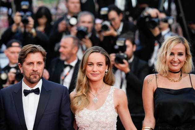 The Elemental Red Carpet Premiere at the 76th Edition of the Cannes Film Festival Cannes Jury members Ruben Ostlund, Julia Ducournau, and Brie Larson attend the movie screening and red carpet event for Elemental , directed by Peter Sohn, during the 76th edition of the Cannes Film Festival on May 27 2023, in Cannes, France Cannes Palace of Festivals and Congresses of Cannes Cannes France Copyright: xAlexandraxFechetex _ADR0034