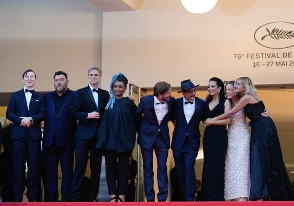 The Elemental Red Carpet Premiere at the 76th Edition of the Cannes Film Festival Cannes Jury members Paul Dano, Damian Szifron, Julia Ducournau, Brie Larson, Rungano Nyoni, Ruben Ostlund, Denis Menochet, Maryam Touzani, and Atiq Rahimi attend the movie screening and red carpet event for Elemental , directed by Peter Sohn, during the 76th edition of the Cannes Film Festival on May 27 2023, in Cannes, France Cannes Palace of Festivals and Congresses of Cannes Cannes France Copyright: xAlexandraxFechetex _ADR0198