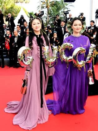 76th Cannes Film Festival 2023, evening 12 - Red Carpet Elemental and Closing Ceremony. In the picture Grace Shi, Emily Cheong  Copyright: xSimonexComix xipa-agency.netx xPoolxPhotoxEventsx01x IPA_IPA38281056