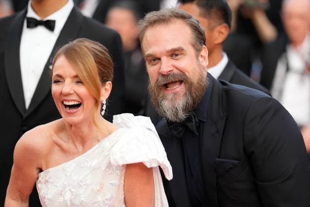 The Elemental Red Carpet Premiere at the 76th Edition of the Cannes Film Festival Geri Halliwell and David Harbour attend the movie screening and red carpet event for Elemental , directed by Peter Sohn, during the 76th edition of the Cannes Film Festival on May 27 2023, in Cannes, France Cannes Palace of Festivals and Congresses of Cannes Cannes France Copyright: xAlexandraxFechetex _ADR8527