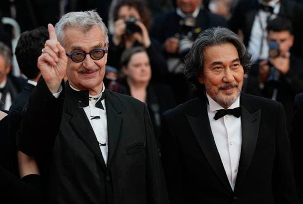 The Elemental Red Carpet Premiere at the 76th Edition of the Cannes Film Festival Wim Wenders, director of Perfect Days , and Best Actor Winner Koji Yakusho attend the movie screening and red carpet event for Elemental , directed by Peter Sohn, during the 76th edition of the Cannes Film Festival on May 27 2023, in Cannes, France Cannes Palace of Festivals and Congresses of Cannes Cannes France Copyright: xAlexandraxFechetex _ADR9382