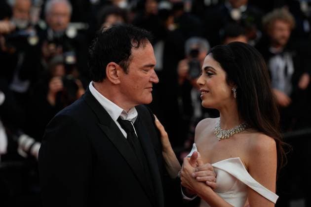 The Elemental Red Carpet Premiere at the 76th Edition of the Cannes Film Festival Quentin Tarantino and Daniella Pick attend the movie screening and red carpet event for Elemental , directed by Peter Sohn, during the 76th edition of the Cannes Film Festival on May 27 2023, in Cannes, France Cannes Palace of Festivals and Congresses of Cannes Cannes France Copyright: xAlexandraxFechetex _ADR9594