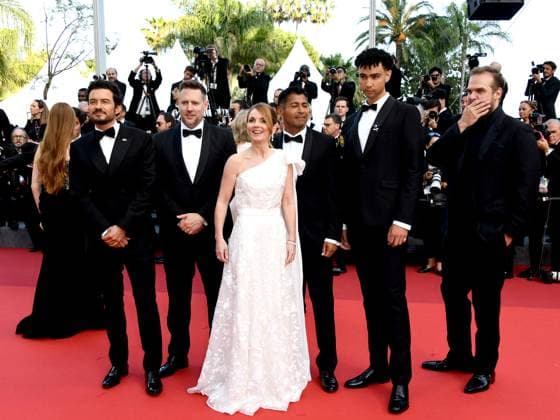 76th Cannes Film Festival 2023, evening 12 - Red Carpet Elemental and Closing Ceremony. Pictured David Harbour, Archie Madekwe, Geri Halliwell Horner, Asad Qizilbash, Orlando Bloom and Neill Blomkamp  Copyright: xSimonexComix xipa-agency.netx xPoolxPhotoxEventsx01x IPA_IPA38281914