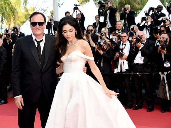 76th Cannes Film Festival 2023, evening 12 - Red Carpet Elemental and Closing Ceremony. In the picture Daniella Tarantino, Quentin Tarantino  Copyright: xSimonexComix xipa-agency.netx xPoolxPhotoxEventsx01x IPA_IPA38282811