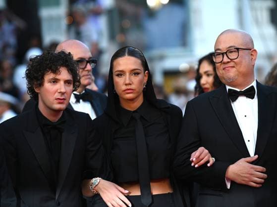 76th Cannes Film Festival 2023, evening 12 - Red Carpet Elemental and Closing Ceremony. In the photo Adele Exarchopoulos, Vincent Lacoste  Copyright: xSimonexComix xipa-agency.netx xPoolxPhotoxEventsx01x IPA_IPA38283206