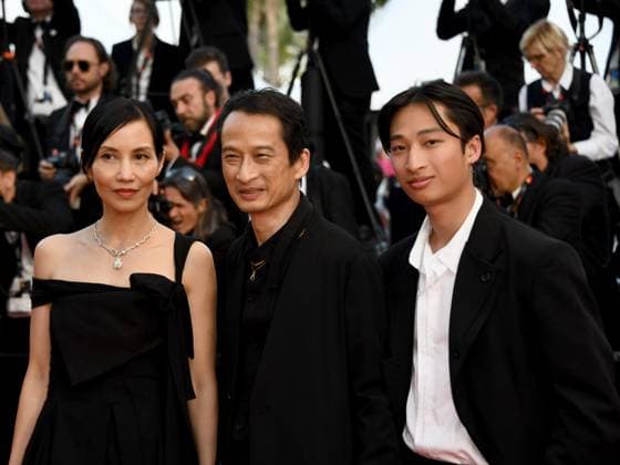 76th Cannes Film Festival 2023, evening 12 - Red Carpet Elemental and Closing Ceremony. In the photo Tran Anh Hung, Tran Nu Yen Khe  Copyright: xSimonexComix xipa-agency.netx xPoolxPhotoxEventsx01x IPA_IPA38282824