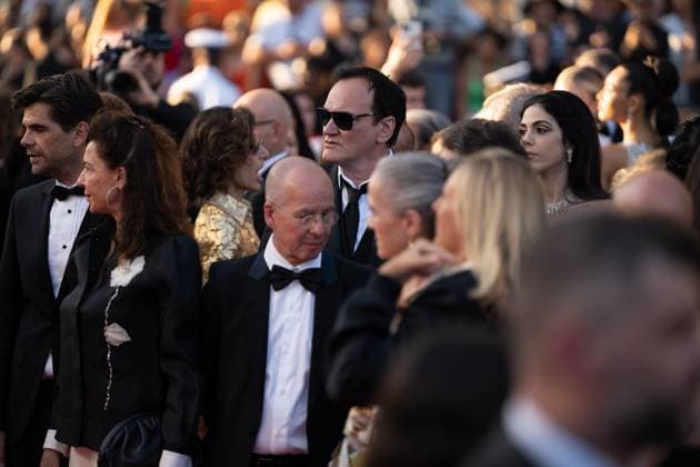 Elemental Screening and Closing Ceremony Red Carpet - The 76th Annual Cannes Film Festival CANNES, FRANCE - MAY 27: Quentin Tarantino attends the Elemental screening and closing ceremony red carpet during the 76th annual Cannes film festival at Palais des Festivals on May 27, 2023 in Cannes, France. Cannes France  Copyright: xLucaxCarlinox originalFilename: carlino-notitle230527_nplsC.jpg