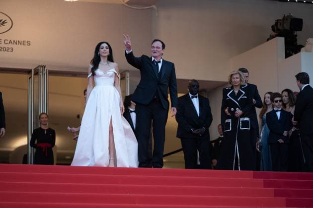 Elemental Screening and Closing Ceremony Red Carpet - The 76th Annual Cannes Film Festival CANNES, FRANCE - MAY 27: Daniella Tarantino and Quentin Tarantino attend the Elemental screening and closing ceremony red carpet during the 76th annual Cannes film festival at Palais des Festivals on May 27, 2023 in Cannes, France. Cannes France  Copyright: xLucaxCarlinox originalFilename: carlino-notitle230527_npJ5K.jpg