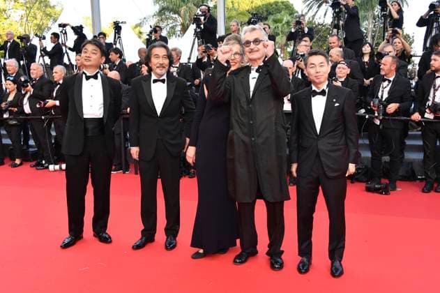 Takuma Takasaki, Koji Yakusho, Donata Wenders, Wim Wenders and Koji Yanai at the closing ceremony with the premiere of the animated film Elemental at the Festival de Cannes 2023 76 Cannes International Film Festival at the Palais des Festivals Cannes, 27 05 2023. Foto:xD.xBedrosianx xFuturexImage