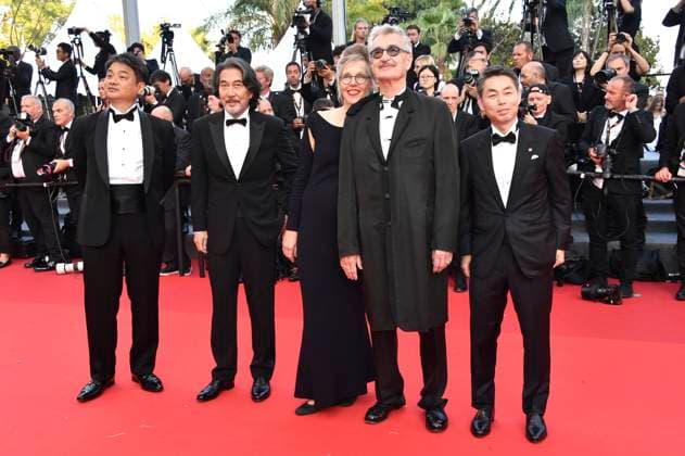 Takuma Takasaki, Koji Yakusho, Donata Wenders, Wim Wenders and Koji Yanai at the closing ceremony with the premiere of the animated film Elemental at the Festival de Cannes 2023 76 Cannes International Film Festival at the Palais des Festivals Cannes, 27 05 2023. Foto:xD.xBedrosianx xFuturexImage