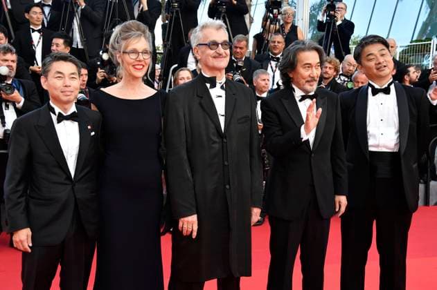 Koji Yanai, Donata Wenders, Wim Wenders, Koji Yakusho and Takuma Takasaki at the closing ceremony with the premiere of the animated film Elemental at the Festival de Cannes 2023 76 Cannes International Film Festival at the Palais des Festivals Cannes, 27 05 2023. Foto:xD.xBedrosianx xFuturexImage