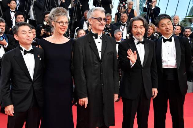 Koji Yanai, Donata Wenders, Wim Wenders, Koji Yakusho and Takuma Takasaki at the closing ceremony with the premiere of the animated film Elemental at the Festival de Cannes 2023 76 Cannes International Film Festival at the Palais des Festivals Cannes, 27 05 2023. Foto:xD.xBedrosianx xFuturexImage