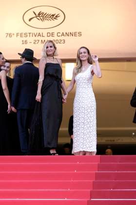 Julia Ducournau and Brie Larson at the closing ceremony with the premiere of the animated film Elemental at the Festival de Cannes 2023 76 Cannes International Film Festival at the Palais des Festivals Cannes, 27 05 2023. Foto:xD.xBedrosianx xFuturexImage