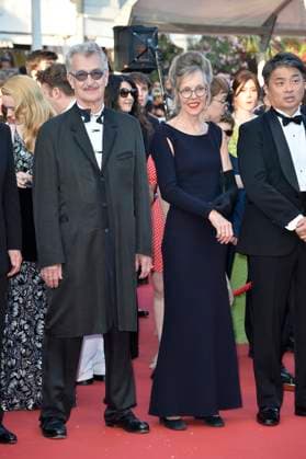 Wim Wenders and Donata Wenders at the Elemental premiere and closing ceremony 76 Cannes Film Festival 27 05 2023