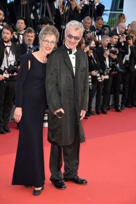 Wim Wenders and Donata Wenders at the Elemental premiere and closing ceremony 76 Cannes Film Festival 27 05 2023