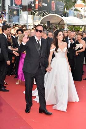 Quentin Tarantino with Daniella Pick at the Elemental premiere and closing ceremony 76 Cannes Film Festival 27 05 2023