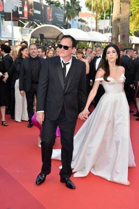 Quentin Tarantino with Daniella Pick at the Elemental premiere and closing ceremony 76 Cannes Film Festival 27 05 2023