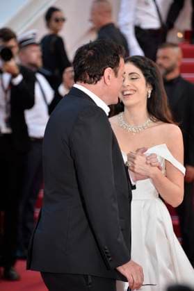 Quentin Tarantino with Daniella Pick at the Elemental premiere and closing ceremony 76 Cannes Film Festival 27 05 2023