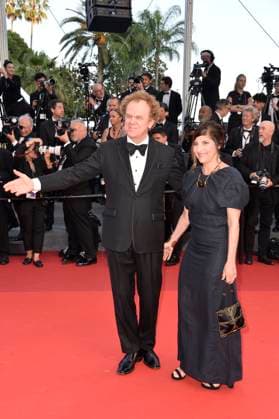 John C Reilly and wife Alison Dickey at Elemental premiere and closing ceremony 76 Cannes Film Festival 27 05 2023