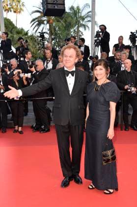 John C Reilly and wife Alison Dickey at Elemental premiere and closing ceremony 76 Cannes Film Festival 27 05 2023