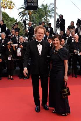 John C Reilly and wife Alison Dickey at Elemental premiere and closing ceremony 76 Cannes Film Festival 27 05 2023