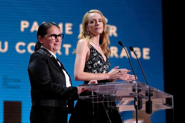 Ildiku Enyedi and Stacy Martin at the award ceremony at the Festival de Cannes 2023 76 Cannes International Film Festival at the Palais des Festivals Cannes, 27 05 2023. Foto:xD.xBedrosianx xFuturexImage