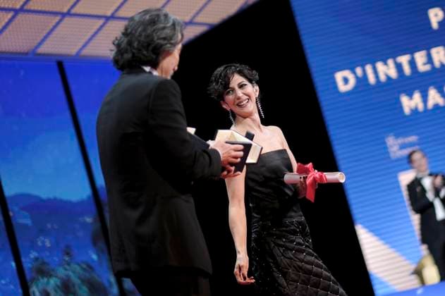 Koji Yakusho and Zar Amir Ebrahimi at the award ceremony at the Festival de Cannes 2023 76 Cannes International Film Festival at the Palais des Festivals Cannes, 27 05 2023. Foto:xD.xBedrosianx xFuturexImage